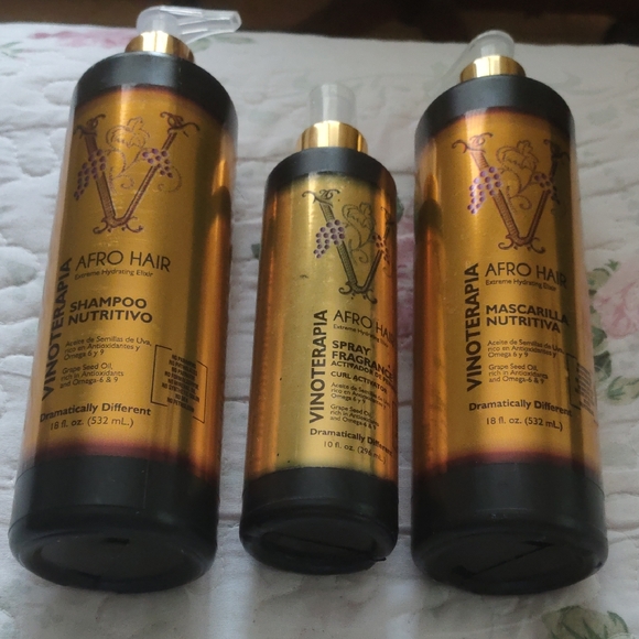 Afro Hair Other - Afro Hair Winetherapy Shampoo Nutritive Mask And Curl Activator Set